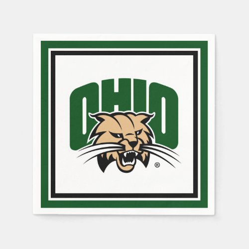 Ohio Bobcat Logo Napkins