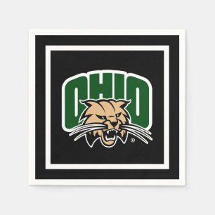 Ohio Bobcat Logo Napkins