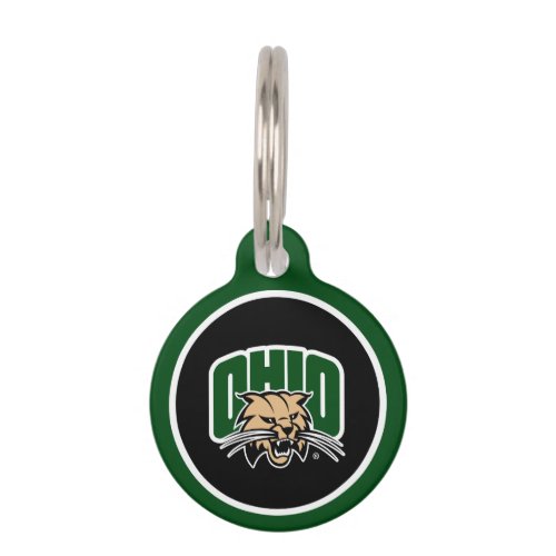 Ohio Bobcat Logo Pet ID Tag