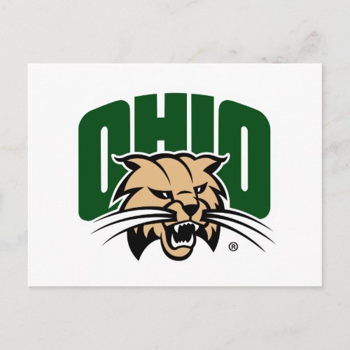 Ohio Bobcat Logo Postcard