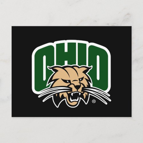 Ohio Bobcat Logo Postcard