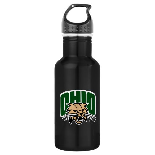 Ohio Bobcat Logo Stainless Steel Water Bottle