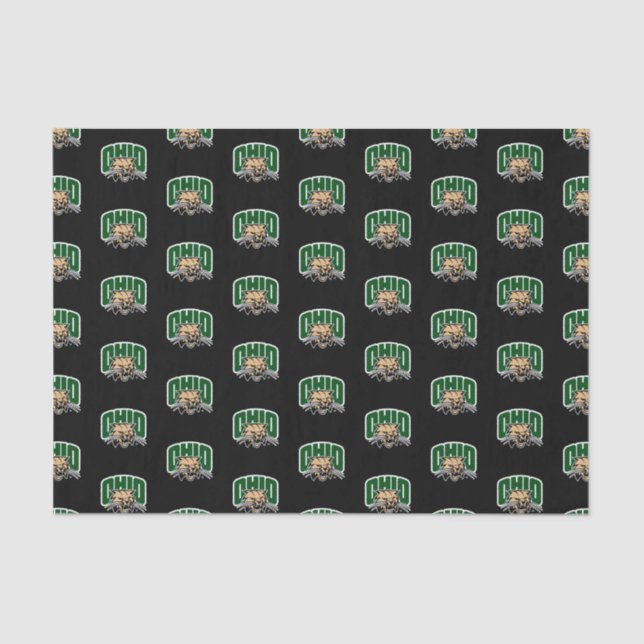 Ohio Bobcat Logo Tissue Paper (Front)