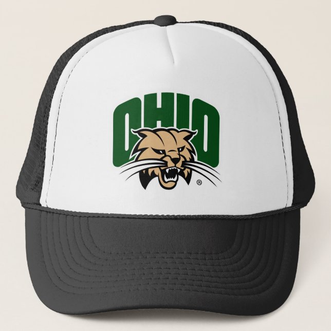 Ohio Bobcat Logo Trucker Hat (Front)