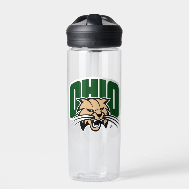 Ohio Bobcat Logo Water Bottle (Front)