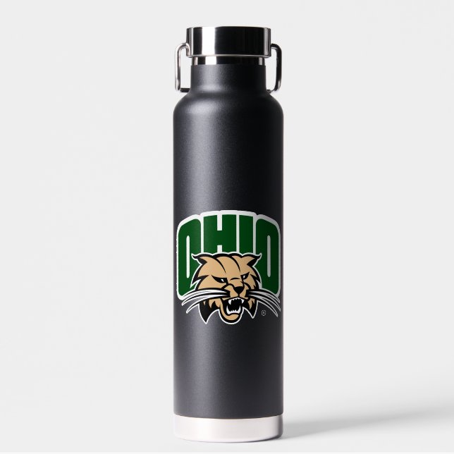 Ohio Bobcat Logo Water Bottle (Front)