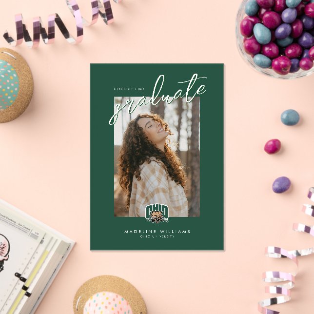 Ohio Bobcats Logo | Ohio University Graduation Acrylic Invitations (Insitu (Celebration))