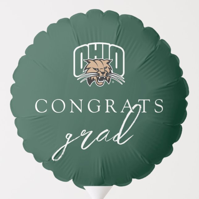 Ohio Bobcats Logo | Ohio University Graduation Balloon (Back)