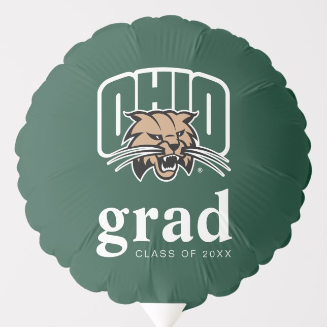 Ohio Bobcats Logo | Ohio University Graduation Balloon (Front)