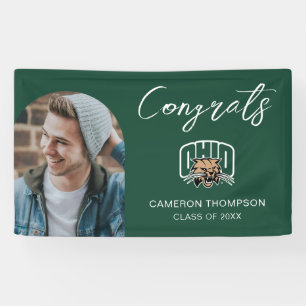 Ohio Bobcats Logo Ohio University Graduation Banner