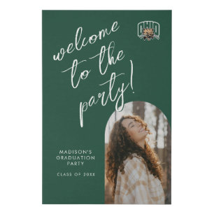 Ohio Bobcats Logo   Ohio University Graduation Faux Canvas Print