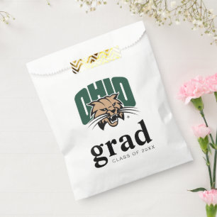 Ohio Bobcats Logo Ohio University Graduation Favor Bag