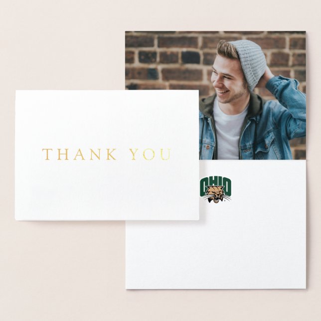 Ohio Bobcats Logo | Ohio University Graduation Foil Card (Display)