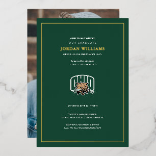 Ohio Bobcats Logo   Ohio University Graduation Foil Invitation