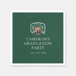 Ohio Bobcats Logo   Ohio University Graduation Napkins