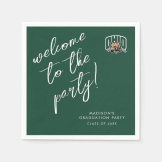 Ohio Bobcats Logo | Ohio University Graduation Napkins