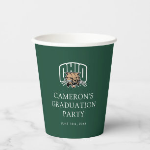 Ohio Bobcats Logo   Ohio University Graduation Paper Cups