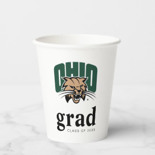 Ohio Bobcats Logo Ohio University Graduation Paper Cups