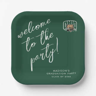 Ohio Bobcats Logo | Ohio University Graduation Paper Plates