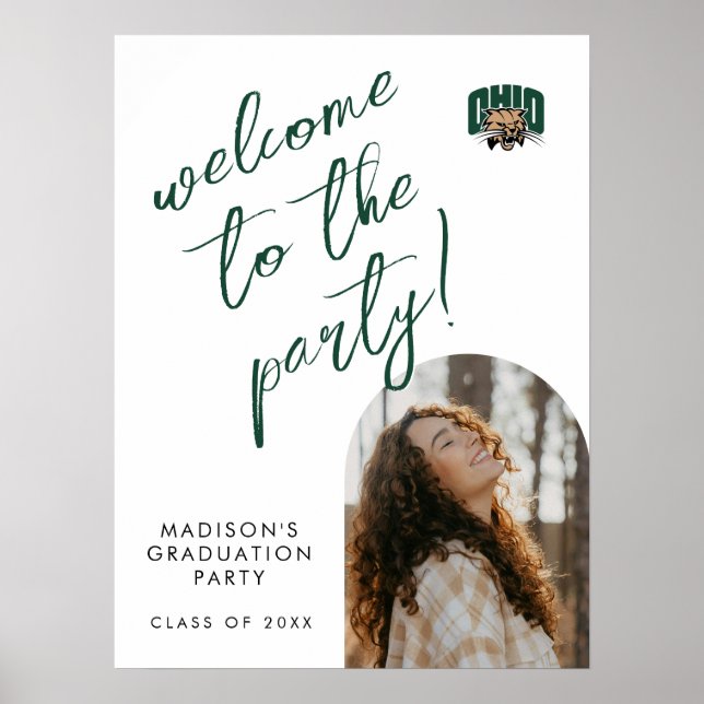 Ohio Bobcats Logo | Ohio University Graduation Poster (Front)