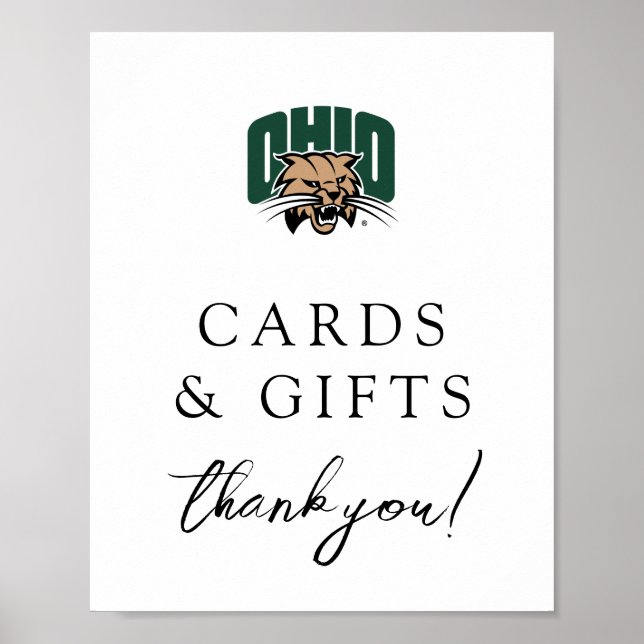 Ohio Bobcats Logo | Ohio University Graduation Poster (Front)