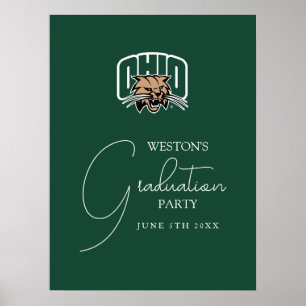 Ohio Bobcats Logo Ohio University Graduation Poster