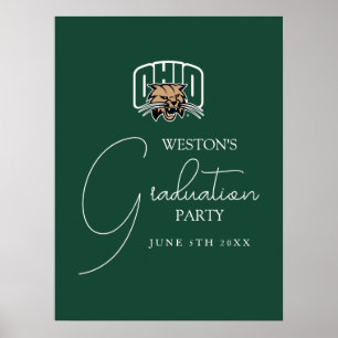 Ohio Bobcats Logo Ohio University Graduation Poster