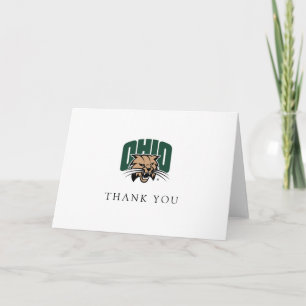 Ohio Bobcats Logo   Ohio University Graduation Thank You Card