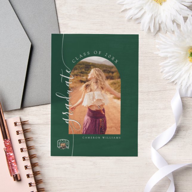Ohio Bobcats Logo | Ohio University Graduation Vellum Invitations (Wedding)