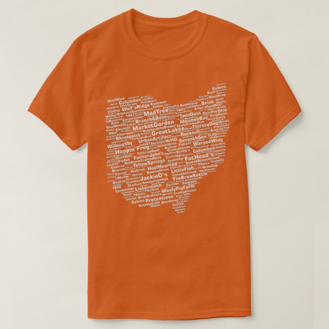 Ohio Breweries  T-Shirt (Design Front)