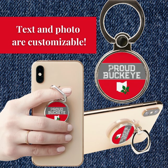 Ohio Buckeye Proud Phone Ring Stand (Creator Uploaded)