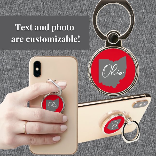 Ohio Buckeye Proud Phone Ring Stand (Creator Uploaded)