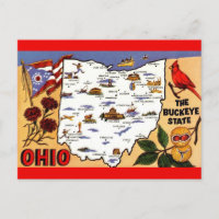  Ohio Buckeye State Postcard