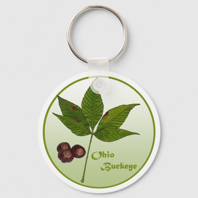 Ohio Buckeye Tree Keychain (Front)