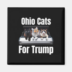 Ohio Cats For Trump - Funny Political Cat  Magnet