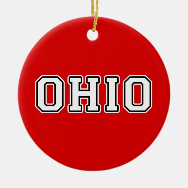 Ohio Ceramic Ornament (Front)