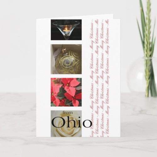 Ohio  Christmas Card state specific Holiday Card