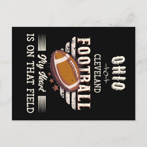 Ohio Cleveland American Football Postcard