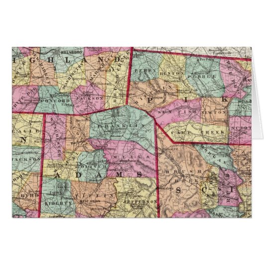 Ohio Counties 2 Cards (Front Horizontal)
