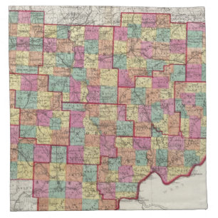 Ohio Counties Cloth Napkin