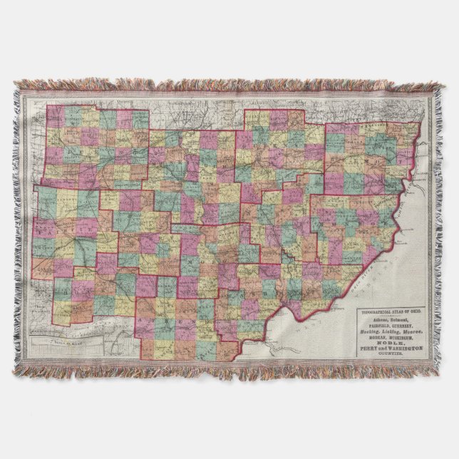 Ohio Counties Throw Blanket (Front)
