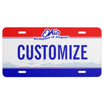 Ohio Custom License Plate by StargazerDesigns at Zazzle