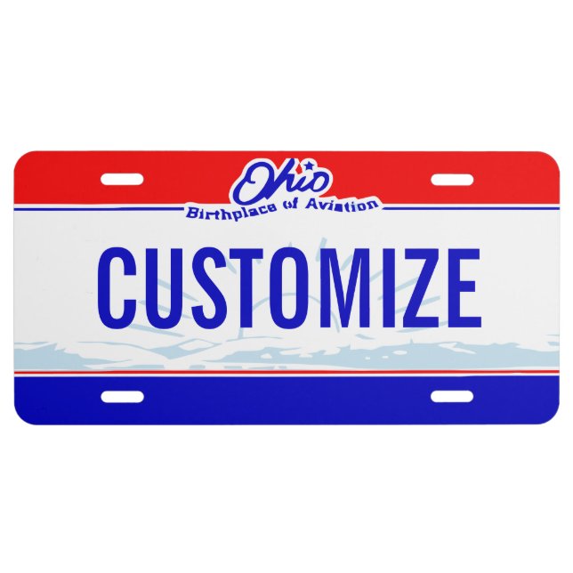 Ohio Custom License Plate (Front)
