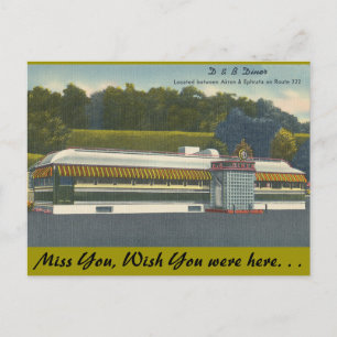 Ohio, D&B Diner, Akron-Ephrata Postcard