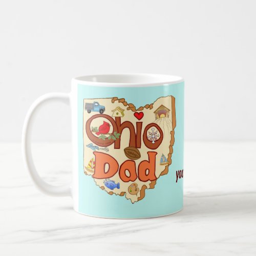 Ohio Dad custom name Coffee Mug