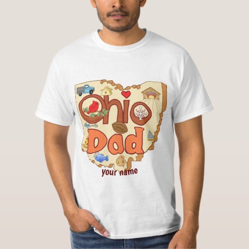 Ohio Dad custom name T_Shirt