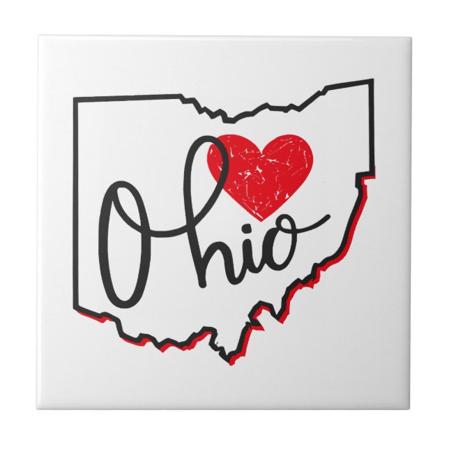 Ohio Day Ceramic Tile (Front)