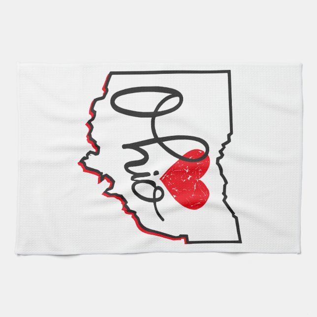 Ohio Day Kitchen Towel (Horizontal)