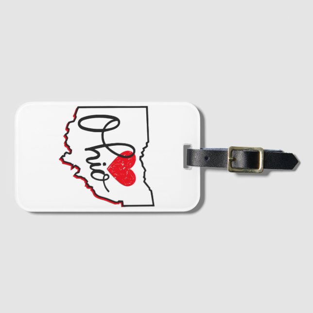 Ohio Day Luggage Tag (Front Horizontal)