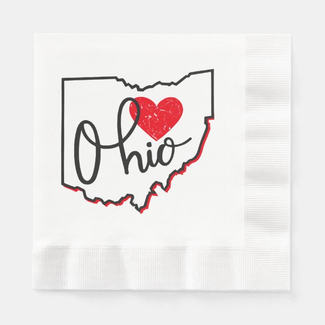 Ohio Day Napkins (Front)